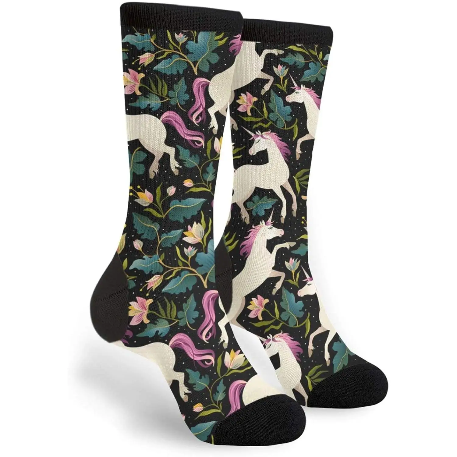 

Cute Yellow Mouse In Cheese Home Fun Colorful Novelty Graphic Crew Tube Socks For Men Women Non-slip Sports Socks