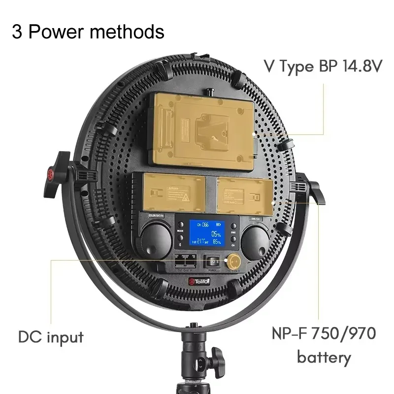 

12inch 80W round LED Panel Light R-S60RGB RGB DMX APP Control Soft Photography Studio Livestreaming Video Light for Professional