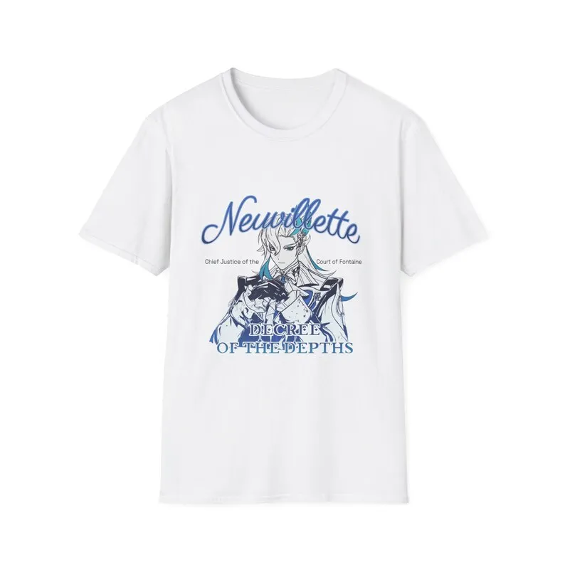 Neuvillette Genshin Impact Fontaine Manga Subtle Graphic T-shirt