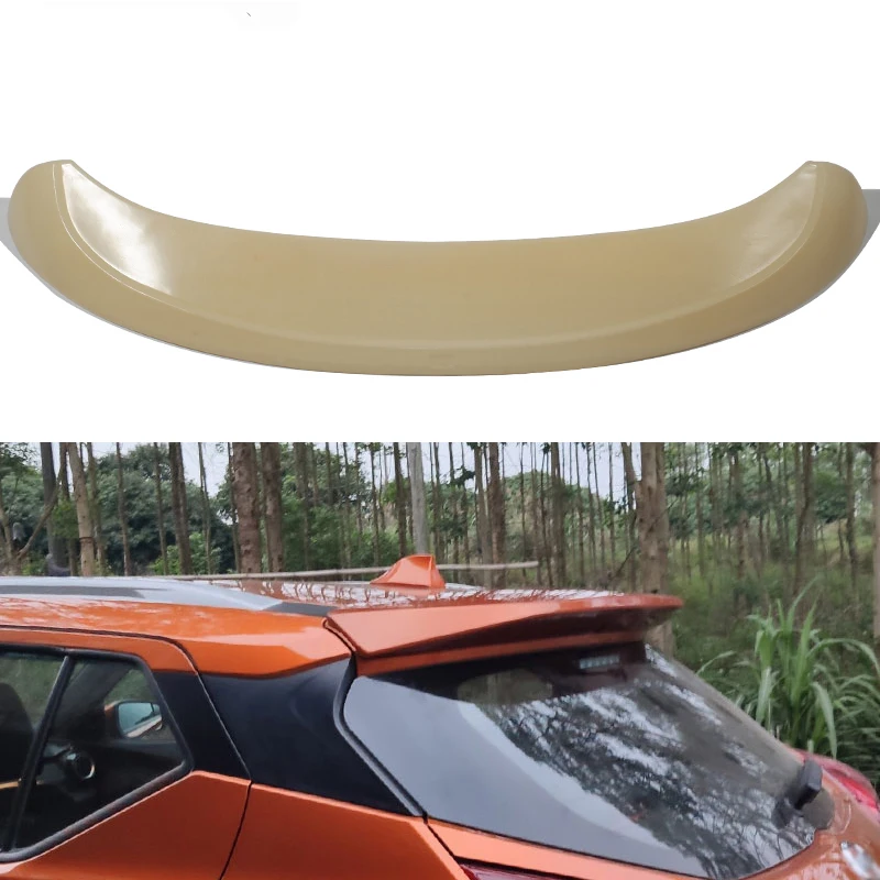 For Nissan KIcks 2016--2019 Year Roof Spoiler ABS Plastic Rear Trunk Wing Car Body Kit Accessories