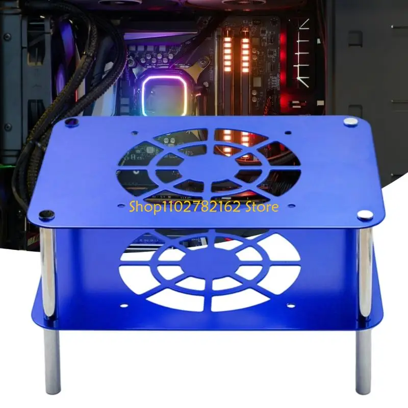 

547B High Conductivity Aluminum Double Layer Router Cooling Stand Mute Fanless Enhances Heat Dissipation for Home Office