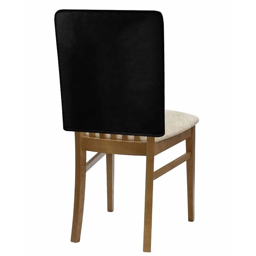 

Черные чехлы на спинку стула, набор из 6 чистых черных цветов, простой современный минимализм, моющийся съемный чехол на стул, защитный чехол для