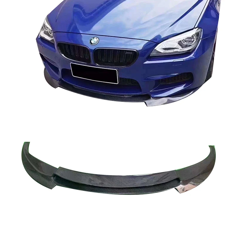 

V Style carbon fiber front lip For M6 F06 F12 F13 Front Bumper lip perfect fitment