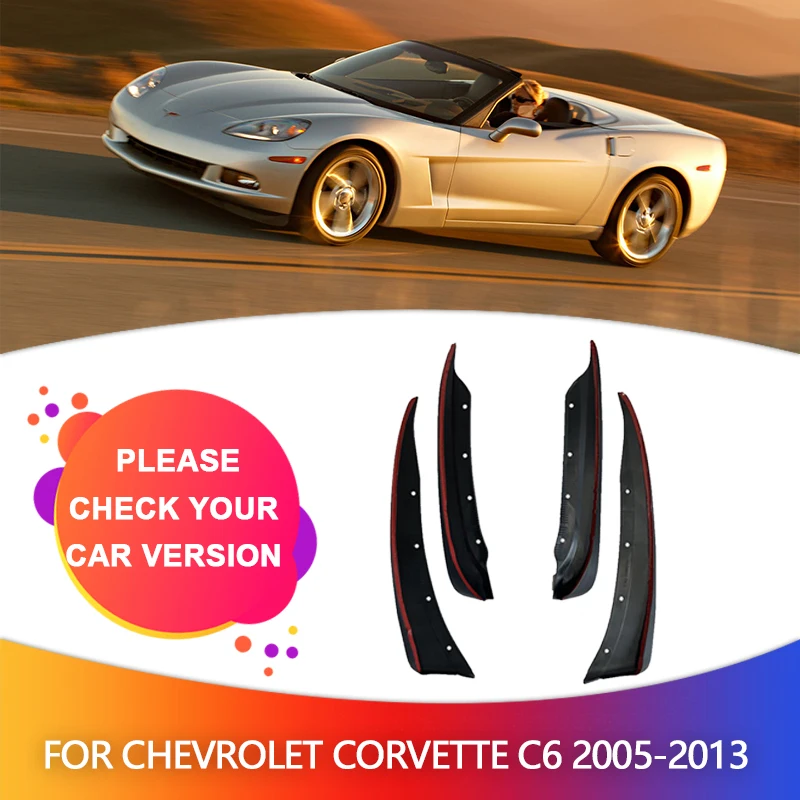 Mudflaps Fender For Chevrolet Corvette C6 2005-2013 2006 Mudguards Flap Stylin Splash Mud Guards Cover Car Wheel Accessories