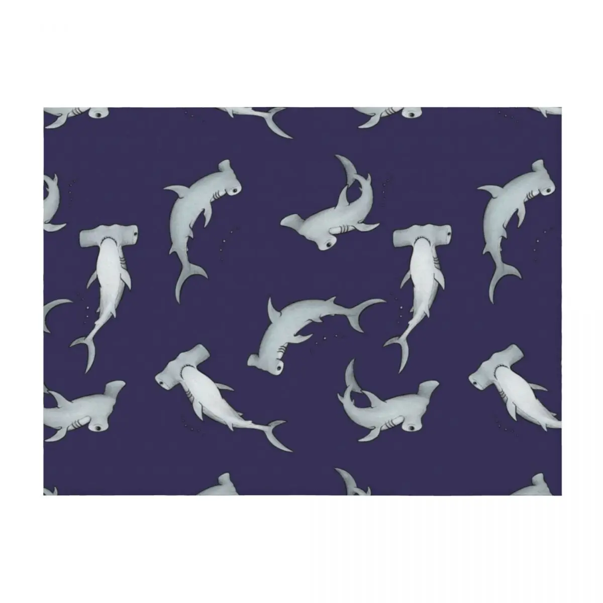 

Hammerhead Sharks Blue Throw Blanket cosplay anime anime Extra Large Throw For Decorative Sofa Blankets