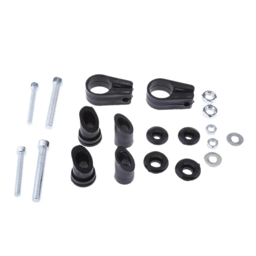 Universal Motorcycle Hand Guards Bright Color Plastic with Brackets for 22mm Handlebar Motocross Trail Riding