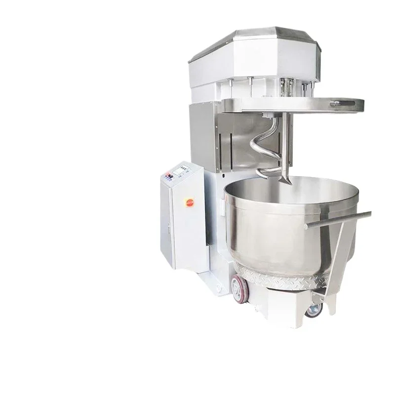 Fully automatic large-scale turning cylinder type dough mixing machine Two-speed turning mixing dough machine Electric