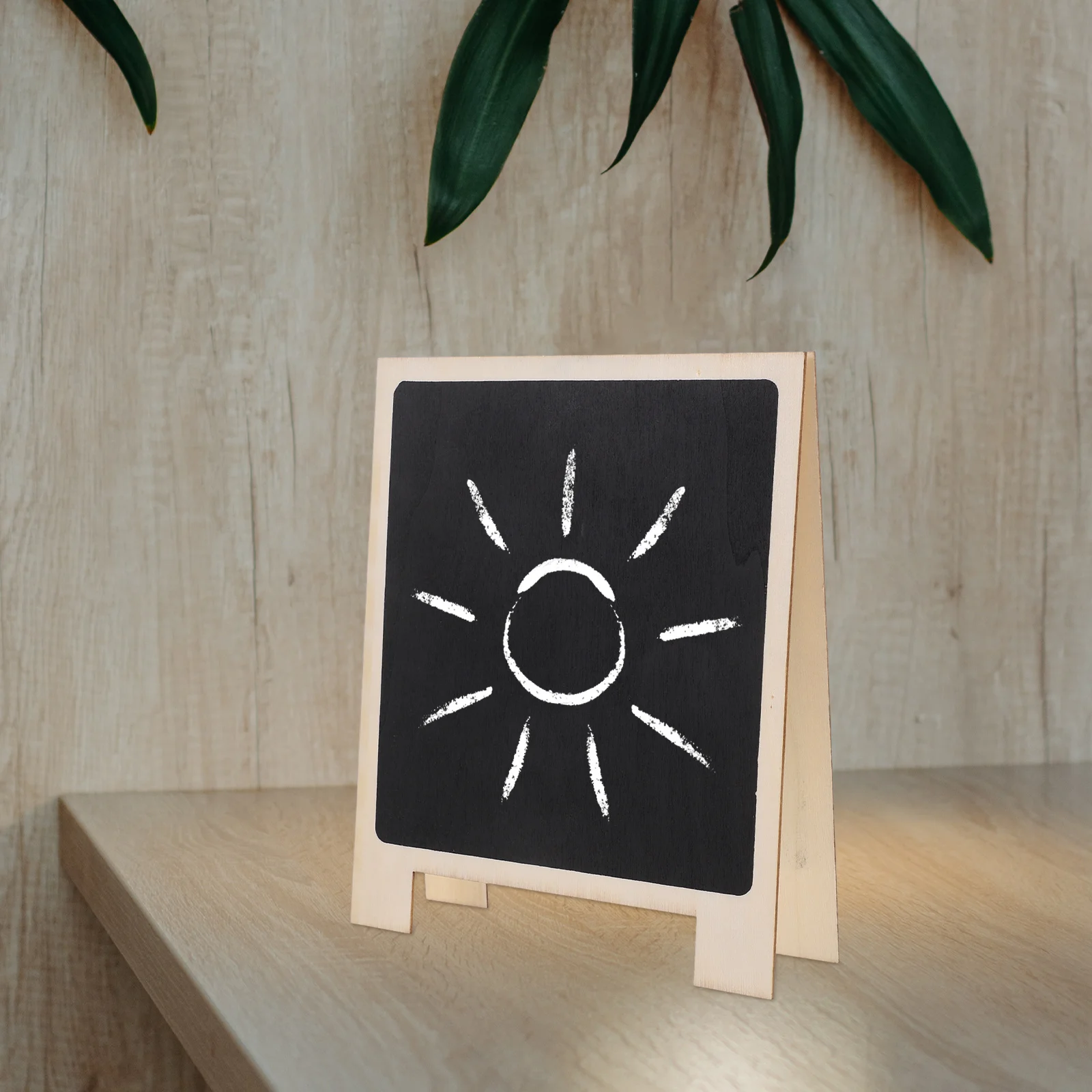 3pcs Mini Chalkboard Sign Desktop Message Board For Restaurant Wedding Party Wood Chalkboards Small Writing Pad Table Decor