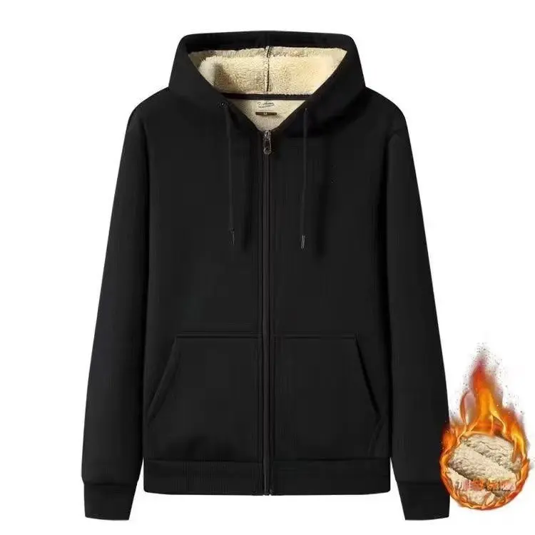 

Cheap Thickened Oversized Sweatshirt Workwear for Women Durable Autumn Winter Hoodie Commuter Style Zipper Closure Long Sleeve