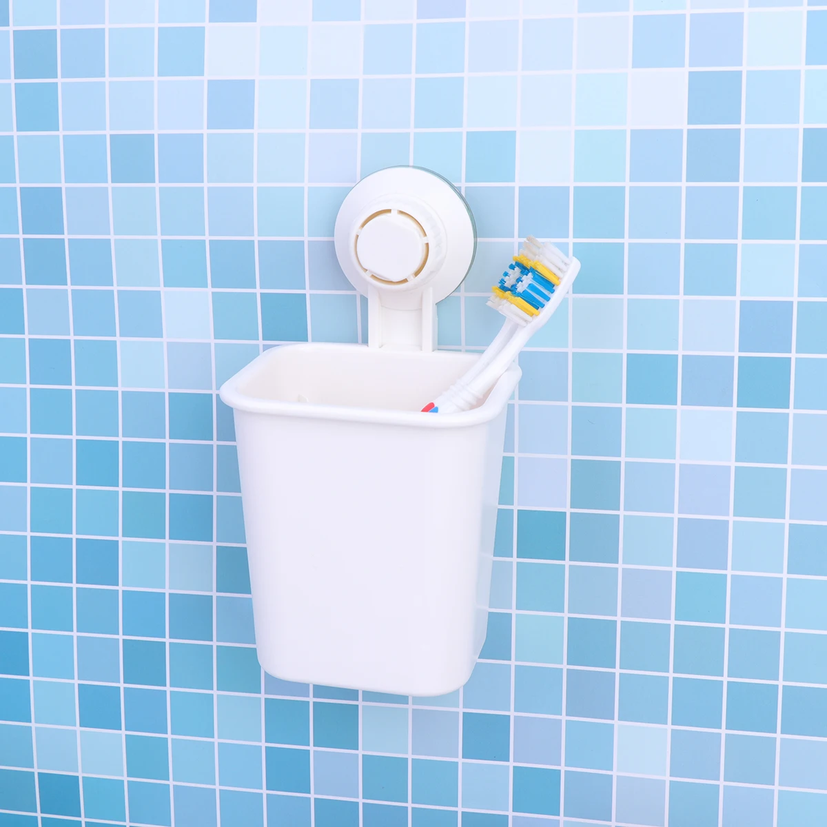 

Toothbrush Holder Suction Cup Design Space Saving Bathroom Organiser Toothpaste Stand Wall Mounted Storage Rack Hygienic Easy