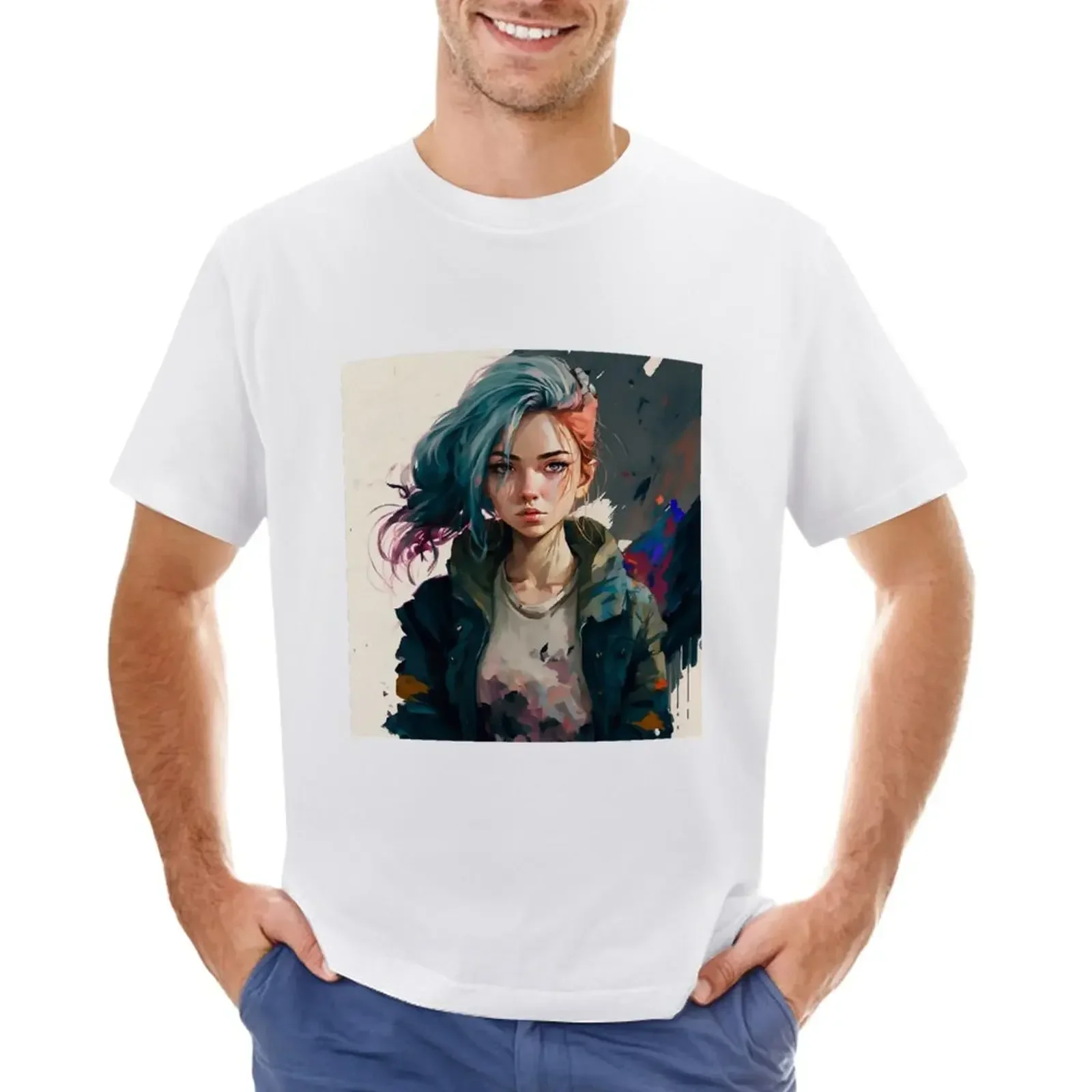 Cool anime girl 2 T-Shirt boys animal print oversizeds customs design your own t shirts for men pack