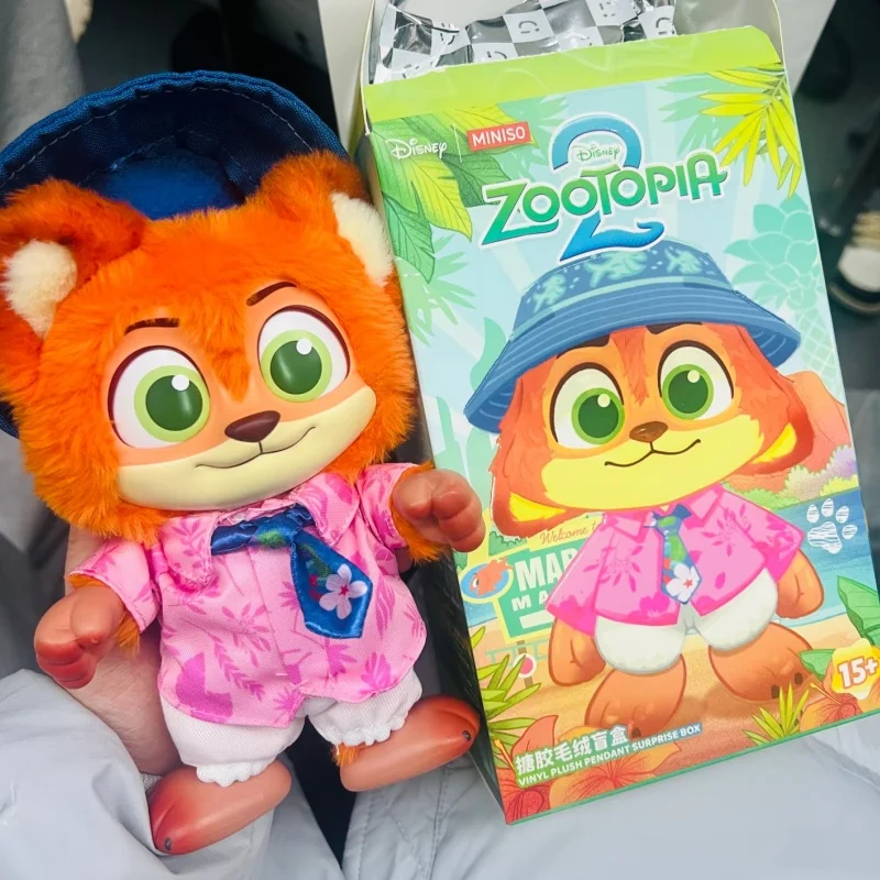 

Подлинная серия Disney Zootopia 2, повседневная жизнь, слепая коробка, Джуди Ник, украшение для рюкзака, кукла, тайна коробка, игрушки, подарок на день рождения для девочек