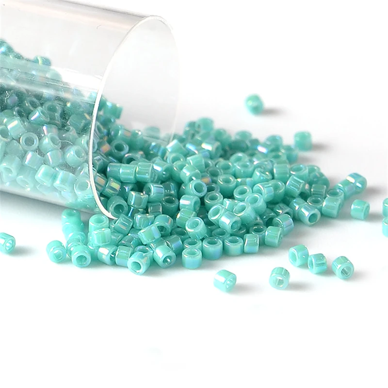 1.6mm 10g JP Miyuki Delica koraliki połysk kolor tęczy koraliki urok dla bransoletka tworzenia biżuterii naszyjnik Diy akcesoria — zdjęcie 7