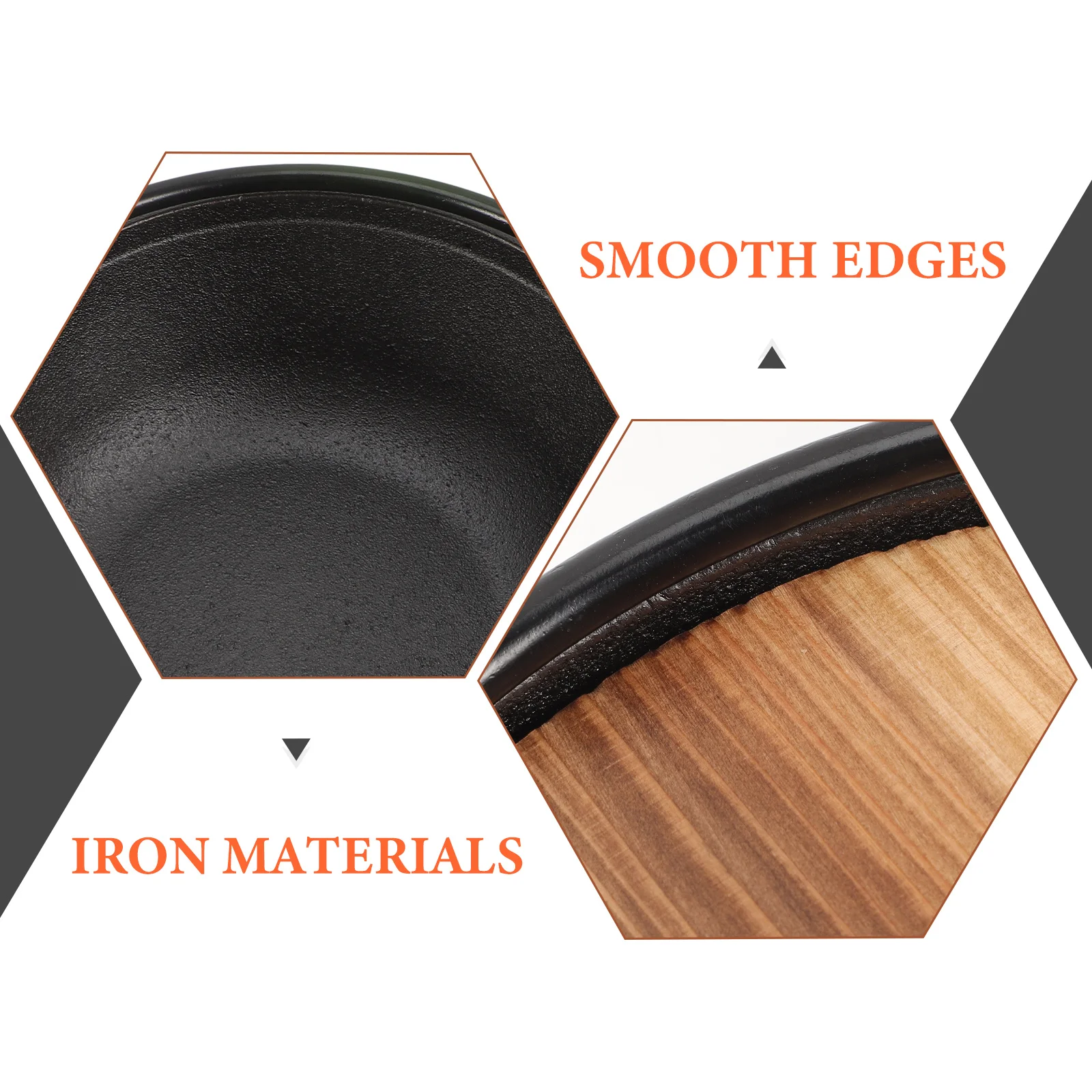 

1 Set Braised Chicken Rice High Temperature Resistant Iron Stewpot Conduction Smooth Surface Non-Stick Kitchen