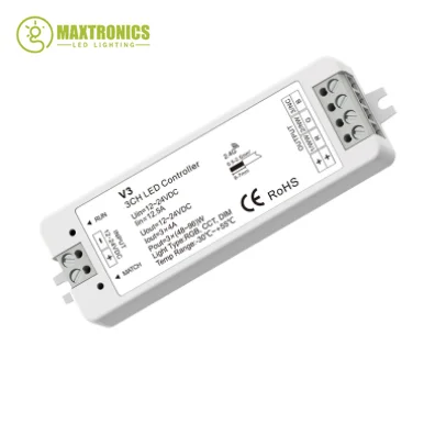 DC12-24V V1 V2 Single Color CCT LED Dimmer V3 VP V5-M RGBW RGB+CCT RGB Controller 12V CV RF 2.4G For 1/2/3/4CH Led Strip Light