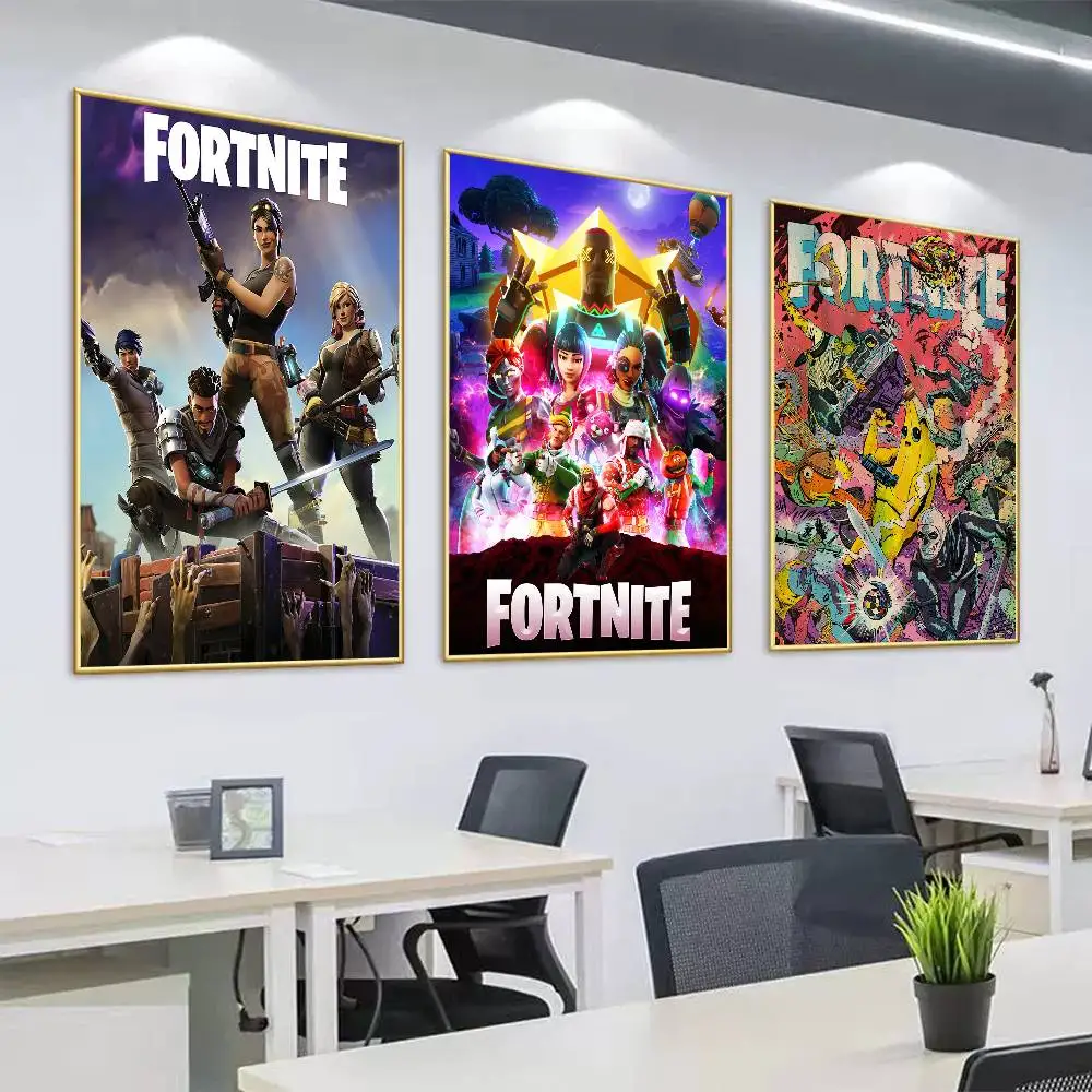 Image of Game F-Fortnite Poster Überraschungs-Heimdekoration Bild Wandkunst für Arbeitszimmer Wohnzimmer Deko