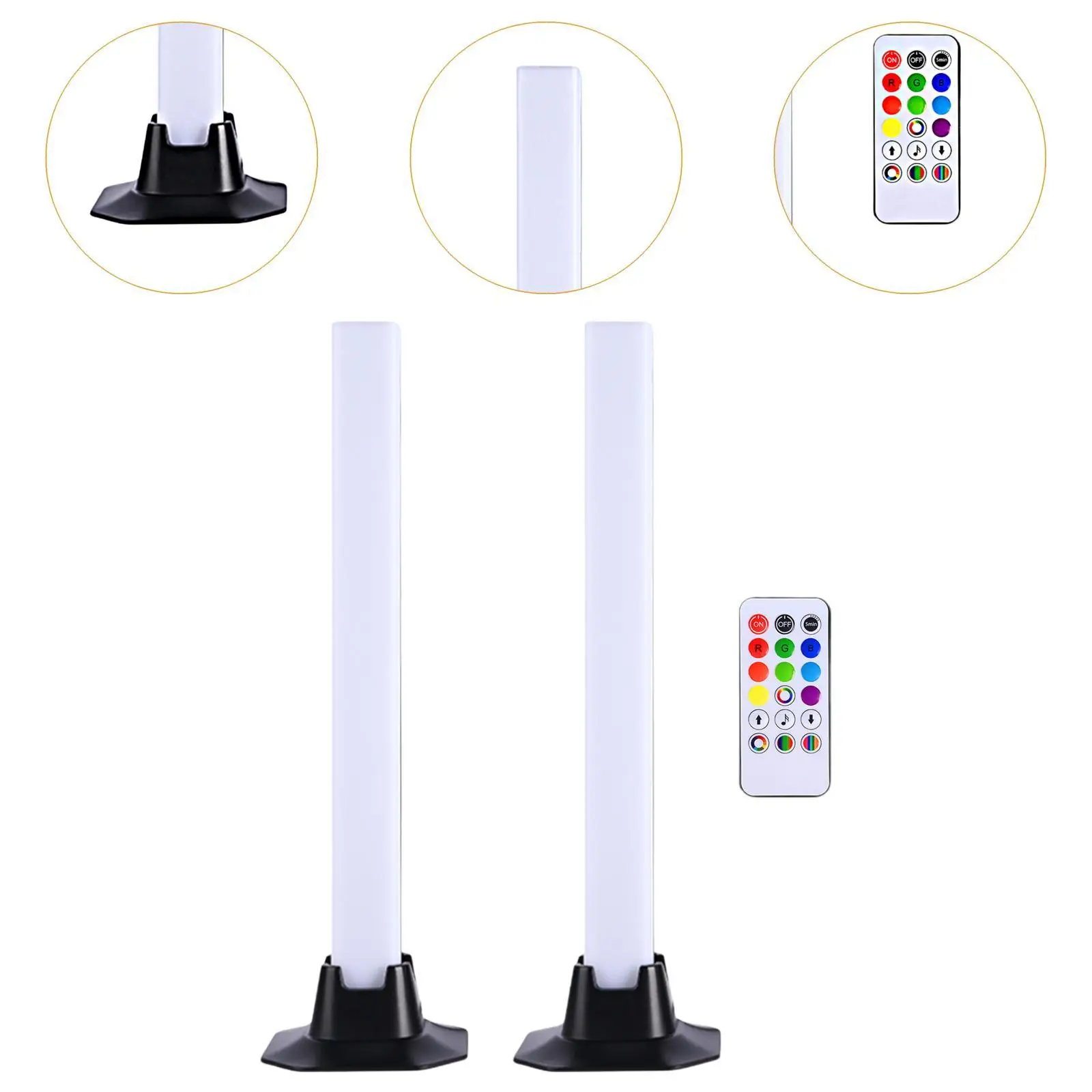 RGB Light Bar Ambient Lighting USB Powered LED Modern Floor Lamp Gaming Light for Decoration PC Gaming Living Room Room Decor
