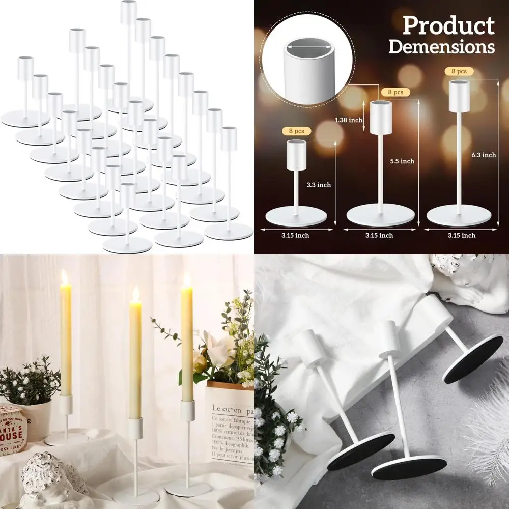 

Набор объемных конических подсвечников, современные декоративные металлические канделябры для свадеб, юбилеев, домашней столовой и особых мероприятий