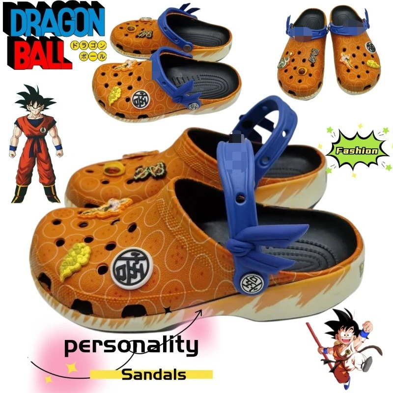 

Dragon Ball Clogs Cute Fashion Cartoon Personality Creative Simple Kawaii Non-slip Closed-toe Casual Sandals Gift for Friends