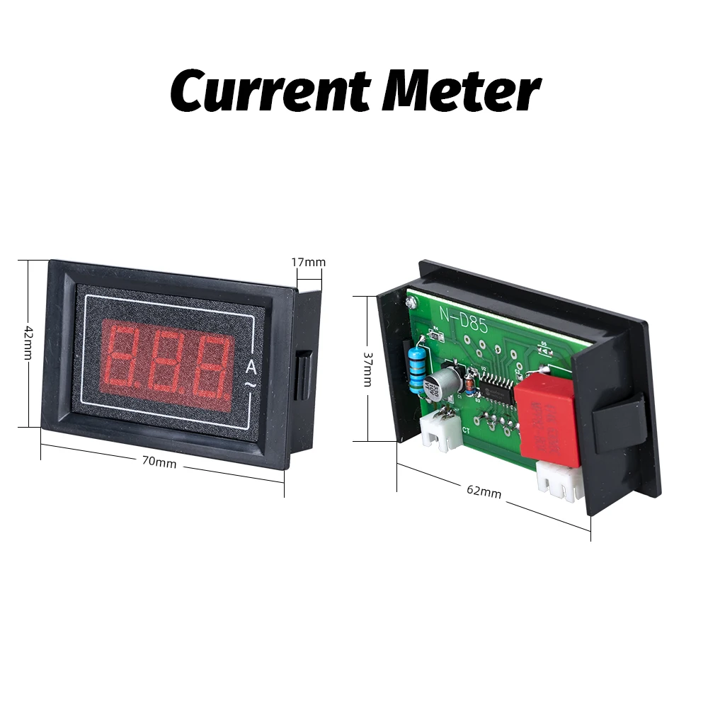 Imagem -05 - Digital Led Dual Display Voltímetro Amperímetro Tester Detector Medidores de Tensão Atual Calibrar Leitura 0.56 ac 0100v ac 60 v a 500v
