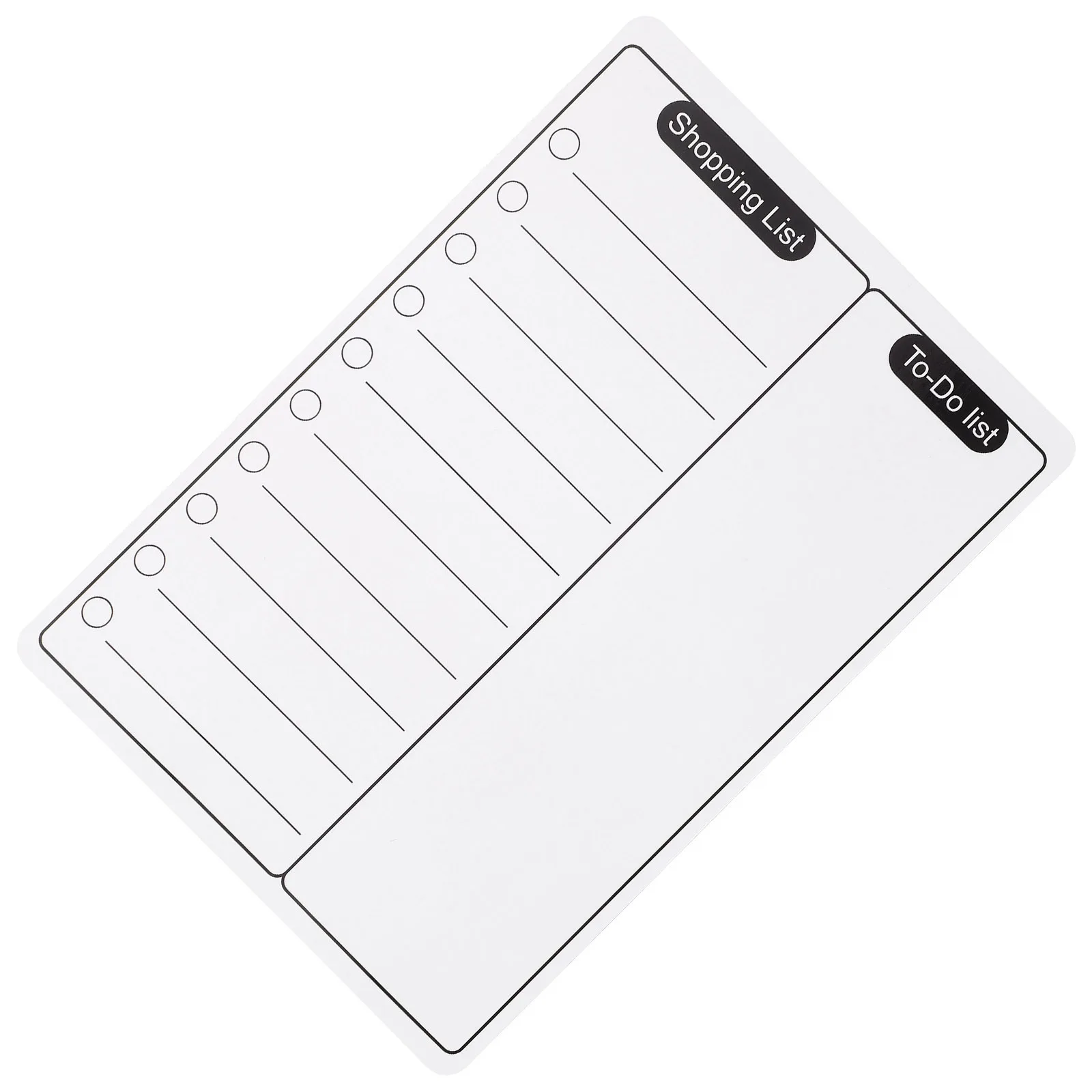 Fridge Magnet Notepad Magnetic Dry Erase Board for Home Use Daily Planning Board Smooth Lines Simple Design Share Schedules