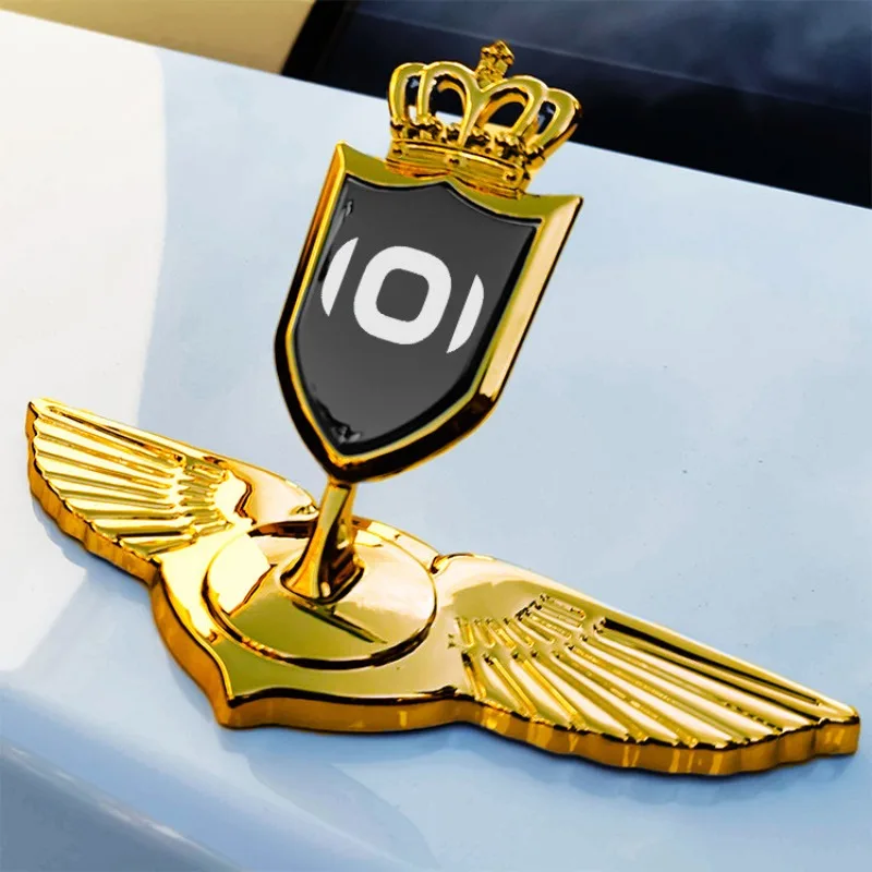 

For Chang'an Qiyuan Q07 A05 A06 Q05 Front Engine Hood Three-dimensional Car Emblems Metal Decorative Accessories