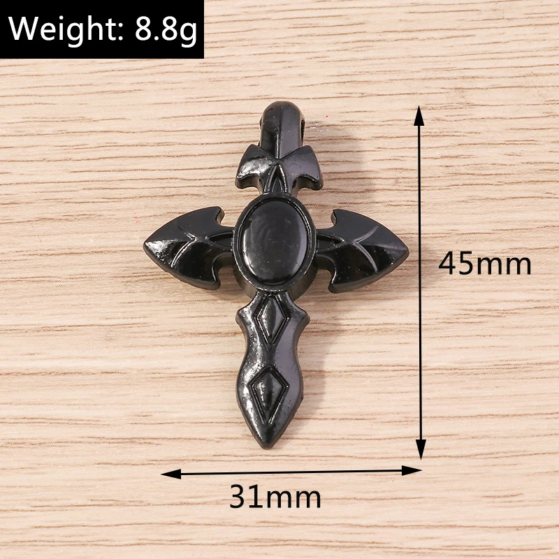 10 Stück süße Legierung Steampunk Kreuz Charms für Schmuckherstellung DIY handgemachte Tropfen Ohrringe Anhänger Halsketten Handwerk Zubehör – Detail 14
