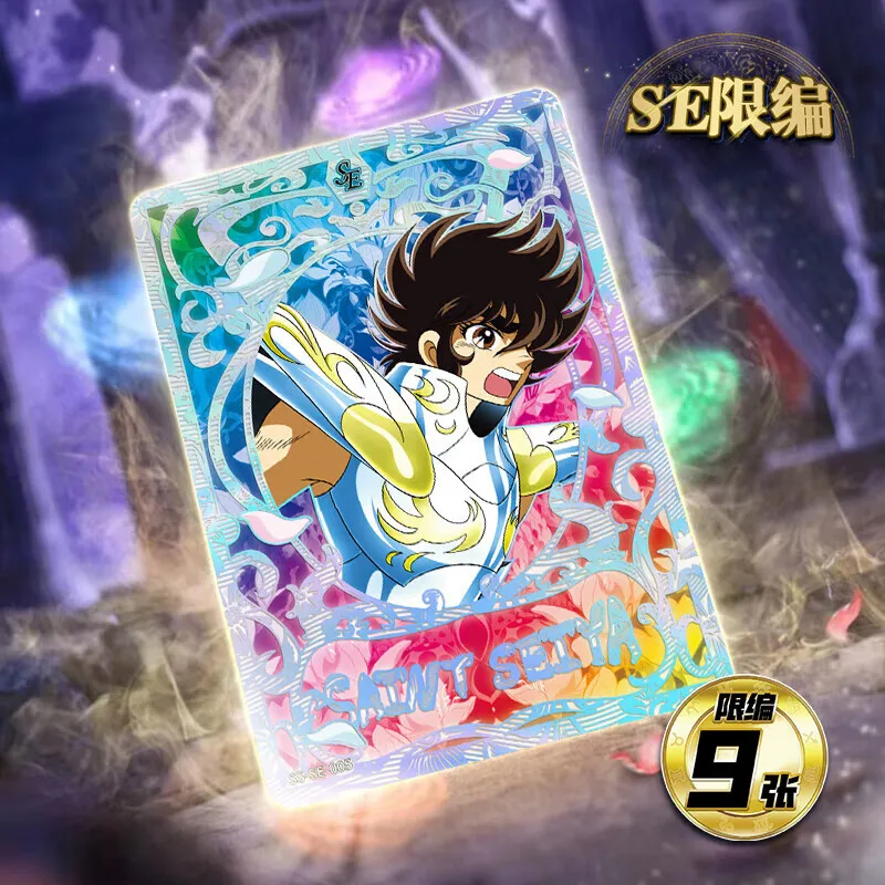 KAYOU Saint Seiya Card Awakening Collection Gold Rare Anime Kids Toy Game Pope Poseidon Athena Children Gift