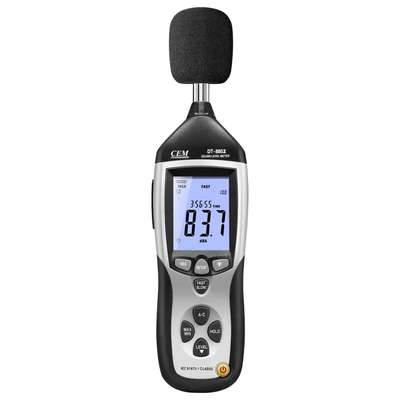 CEM DT-8852 130db USB Digital Sound Level Meter Recorder Noise Level Meter Microphone