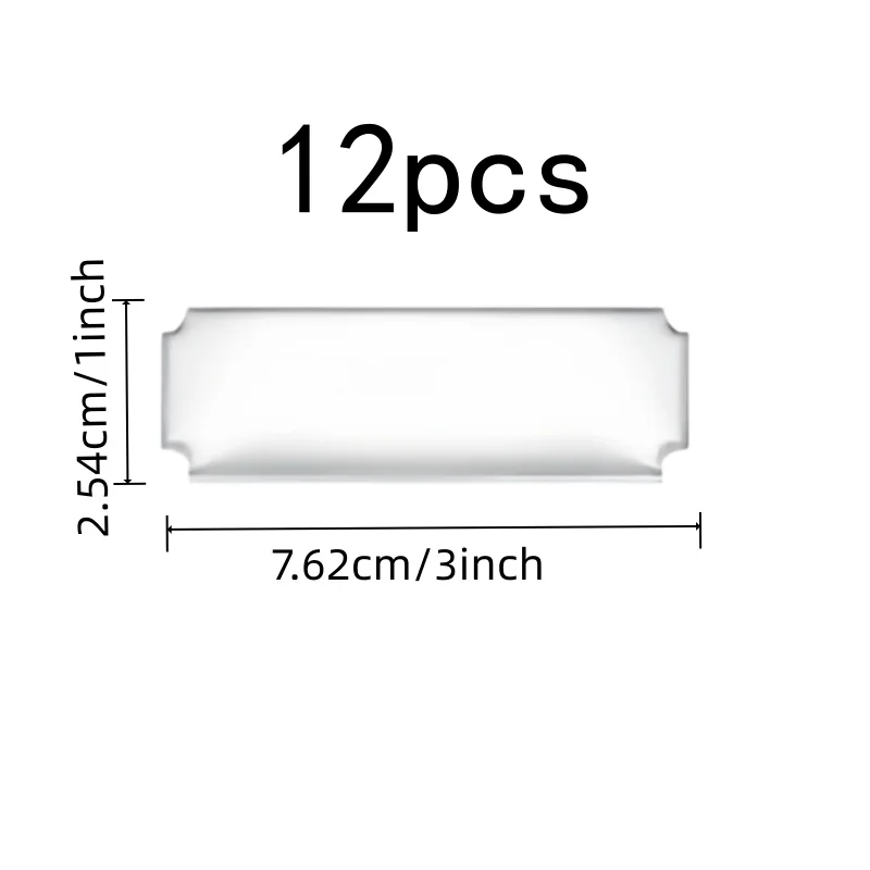 12 pcs Silver Adhesive Name Plates, Self-Adhesive Backing for Meeting Table Signs, Multipurpose, Multipurpose
