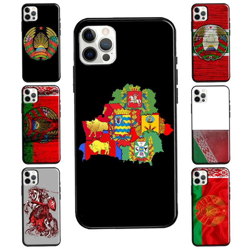 Belarus Flag Coat of Arms For iPhone 12 Pro Max 13 mini Case For iPhone 11 Pro Max XS X XR 7 8 Plus SE 2020 Cover