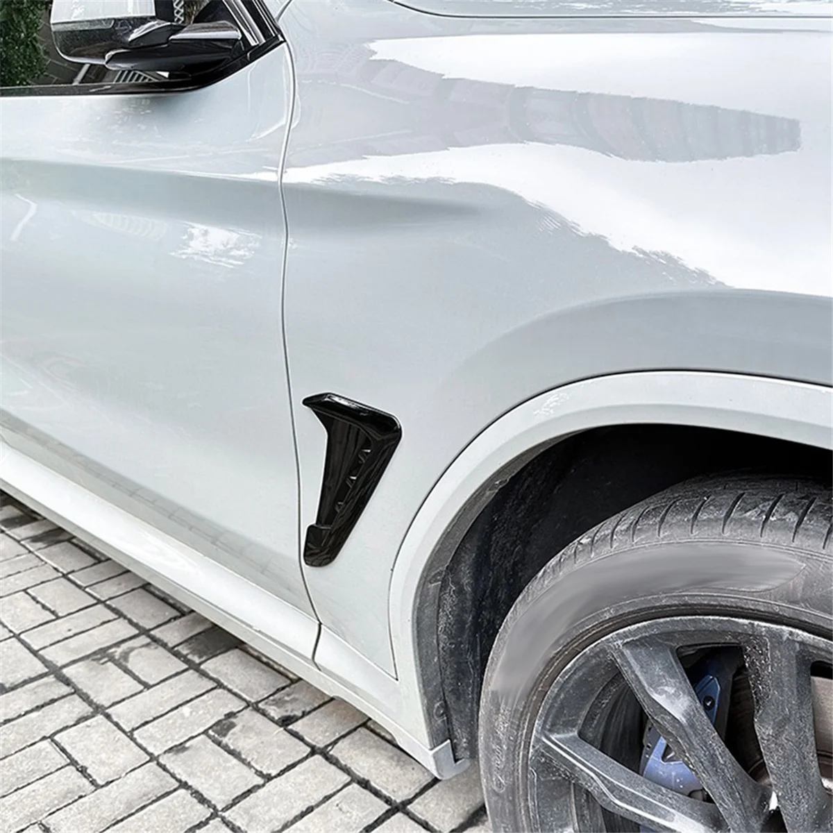 

COP-mCar Front Side Fender Air Outlet Cover Trim for BMW X3 G01 X4 G02 2018+ Car Styling Vent Fender Gloss