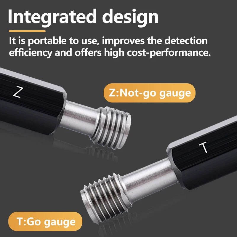 

1PCS M0.8-M13 Steel Mer-cury Gage Metric Fine Thread Plug Gauge High Quality wholesale 6G M1. 2M2M2.5M3M4M5M6M7M8M9M10M12M13