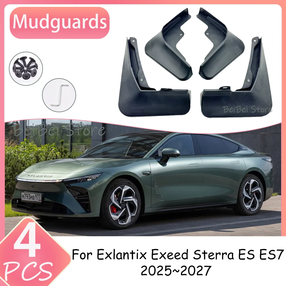 Mudguard  For Exlantix Exeed Sterra ES ES7 2025 2026 2027 4PCS Car Wheel Mudguard Flaps Mud Skin Cover Fenders Splash Accessorie