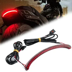 Motorcycle Rear Fender LED Tail Light Turn Signal Running Brake Taillight For Harley Softail Fat Bob FXFBS 114 FXFB 107 2018-Up