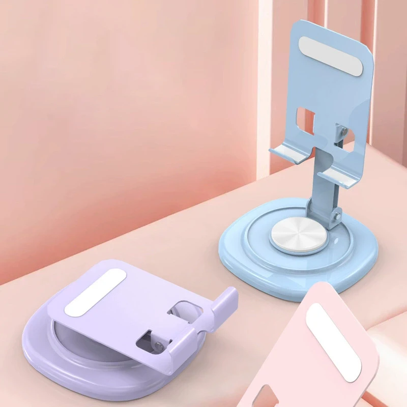 

Foldable Mobile Phone Stand 360 Rotation Desktop Holder Portable Bracket