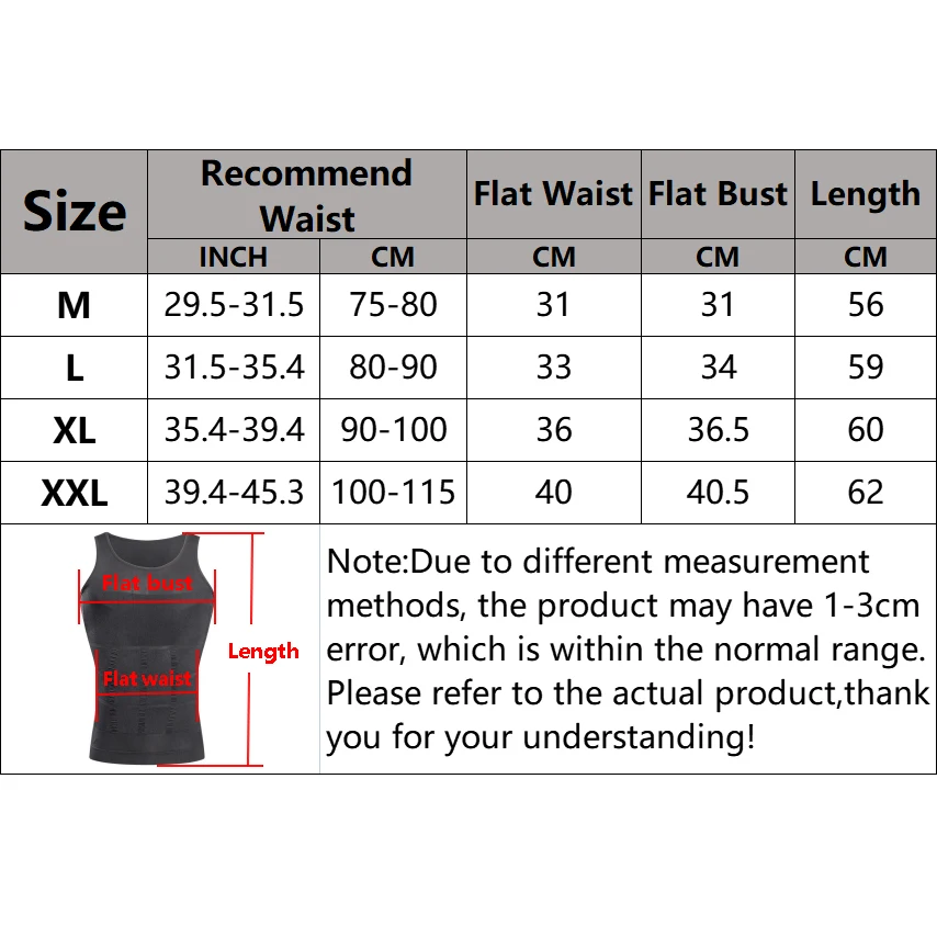 Mens Slimming Body Shaper Shapewear Abdomen Compression Shirt to Hide Gynecomastia Moobs Workout Tank Tops Undershirts