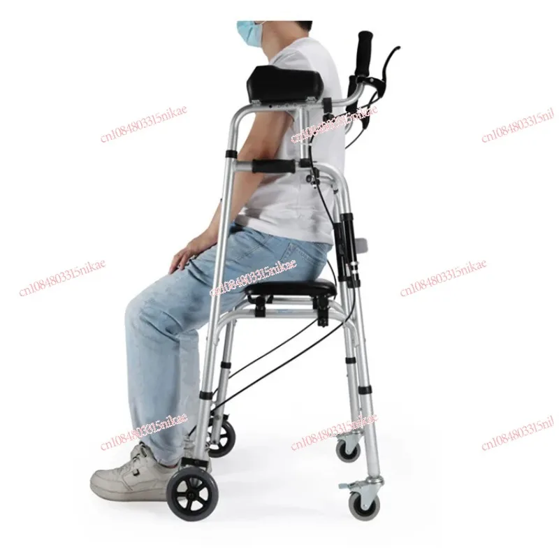 

Light Weight Aluminum Forearm Support Walker Rollator Aid Cerebral Palsy Standing Frame Folding Walker for Child and Adult