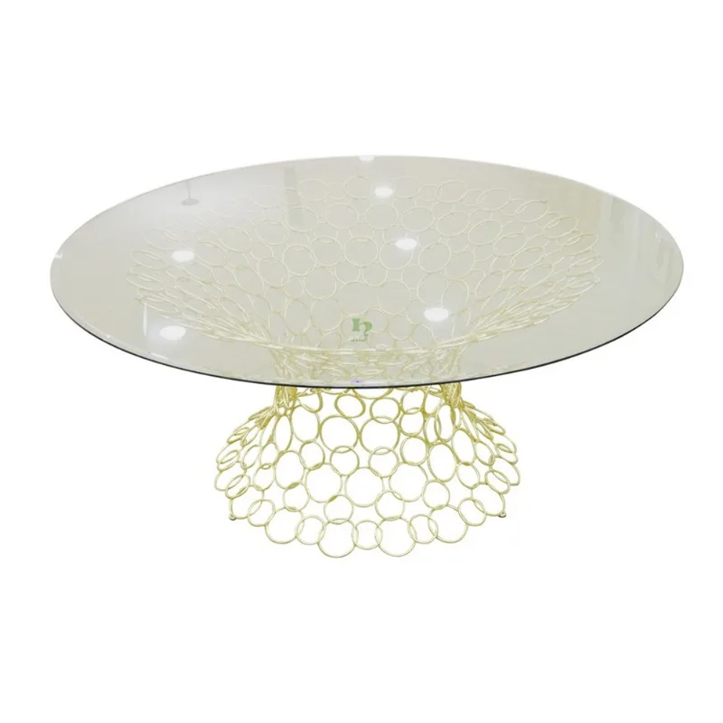 

Creative wrought iron dining table American dining table