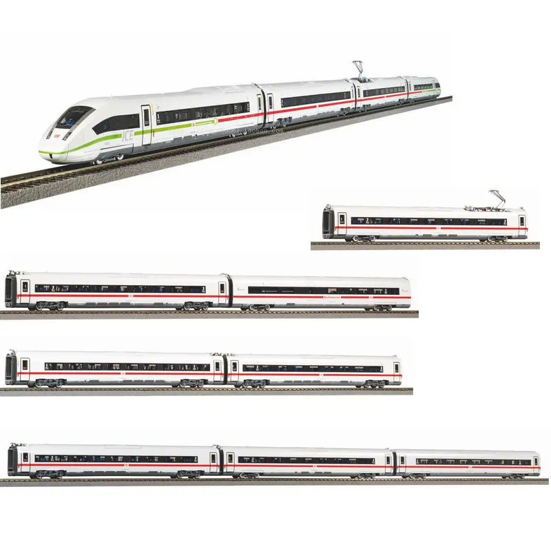 Modèle de train numérique avec lumières, version à effet sonore, 4 nœuds, 12 nœuds en option, Allemagne, PIKO, ICE4, DCC, 00-1: 87, 51405