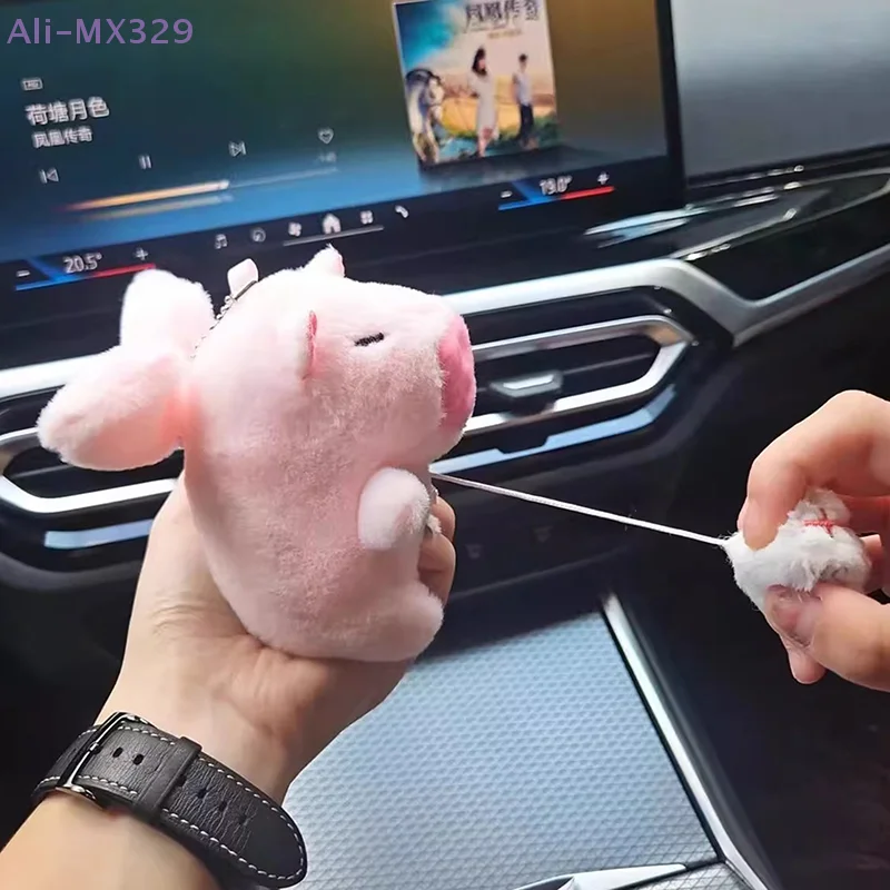 

【MX329】With Wings Capybara Plush Pendant Wings Trembling Pull Rope Capybara Plush Keyring Cartoon Funny Capybara Plushie Doll