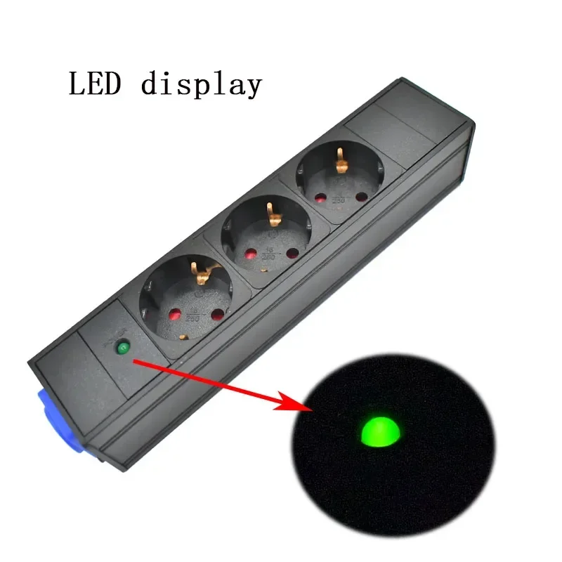PDU Power Strips Schuko Powerlink box Power amplifier audio 3P Aviation in/out plug LED display1-11AC EU output SOCKET
