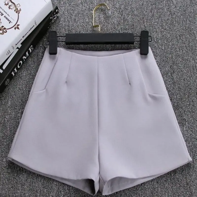 Women Shorts Skirts High Waist Casual Suit Shorts Black White Women Short Pants Ladies Shorts