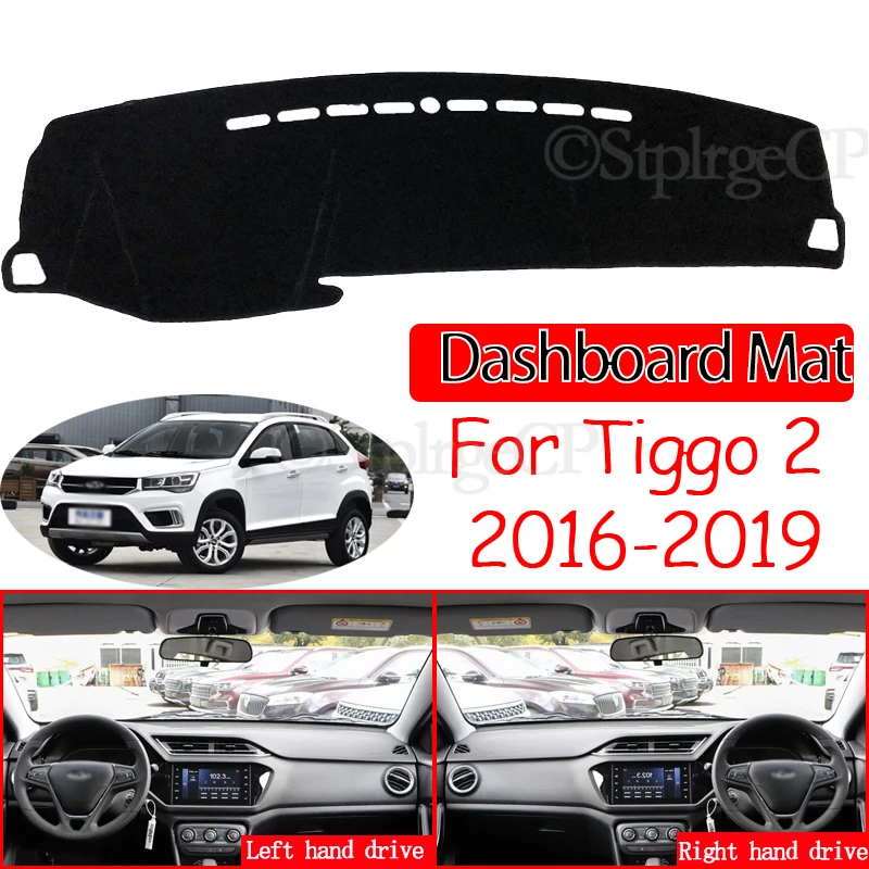 Anti-Slip Mat Dashboard Cover Sunshade Pad Dashmat Accessories Tiggo2 Tiggo 3x MVM X22 DR3 for Chery Tiggo 2 2016 2017 2018 2019
