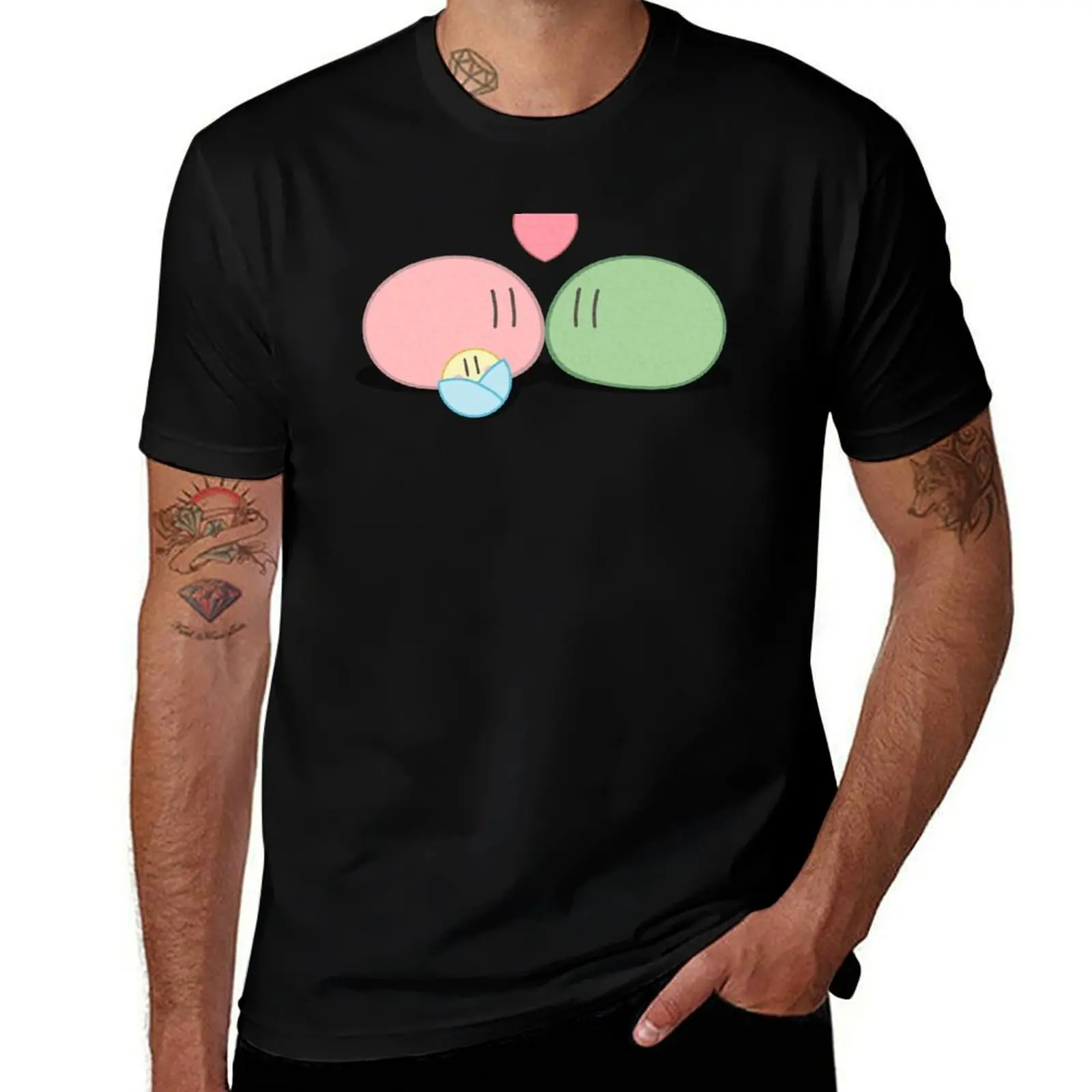 Dango Daikazoku - Dango Couple and Baby T-Shirt Plus Size All Match Tee Shirt