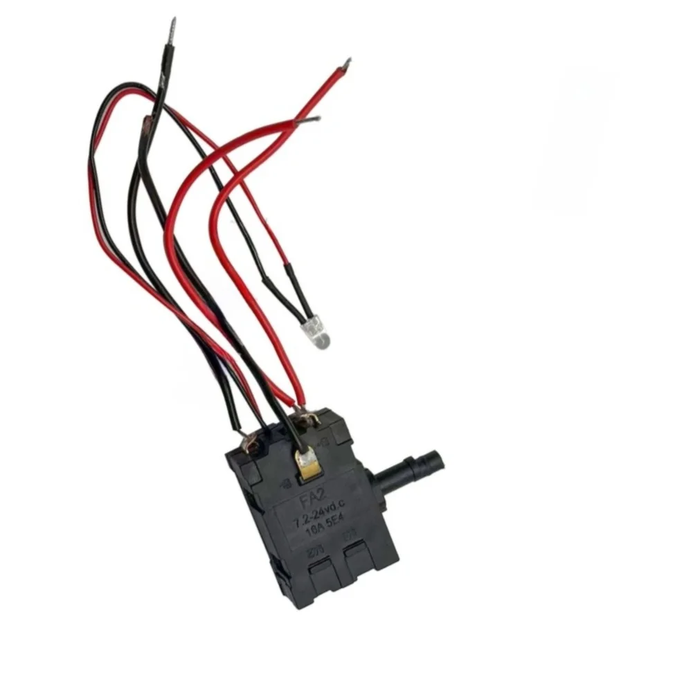 Led Light Switch Ratchet Wrench Switch Ergonomic Handling Sturdy Plastic Material Lightweight Construction Compact Design