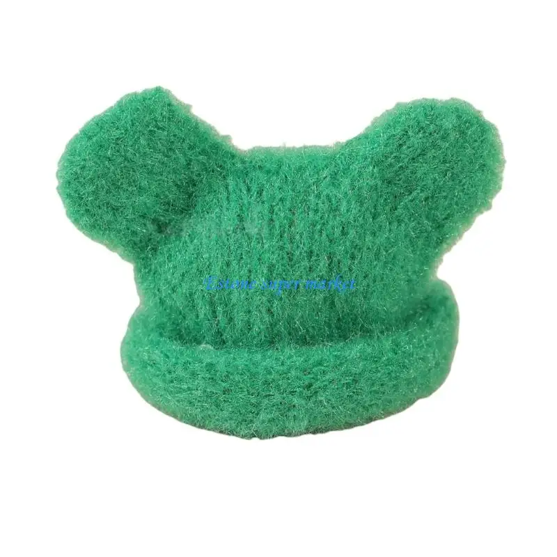 

090B Stretchy Knit Cap Dressingup Doll Hat For 10cm Cotton Doll Toy Doll Accessory