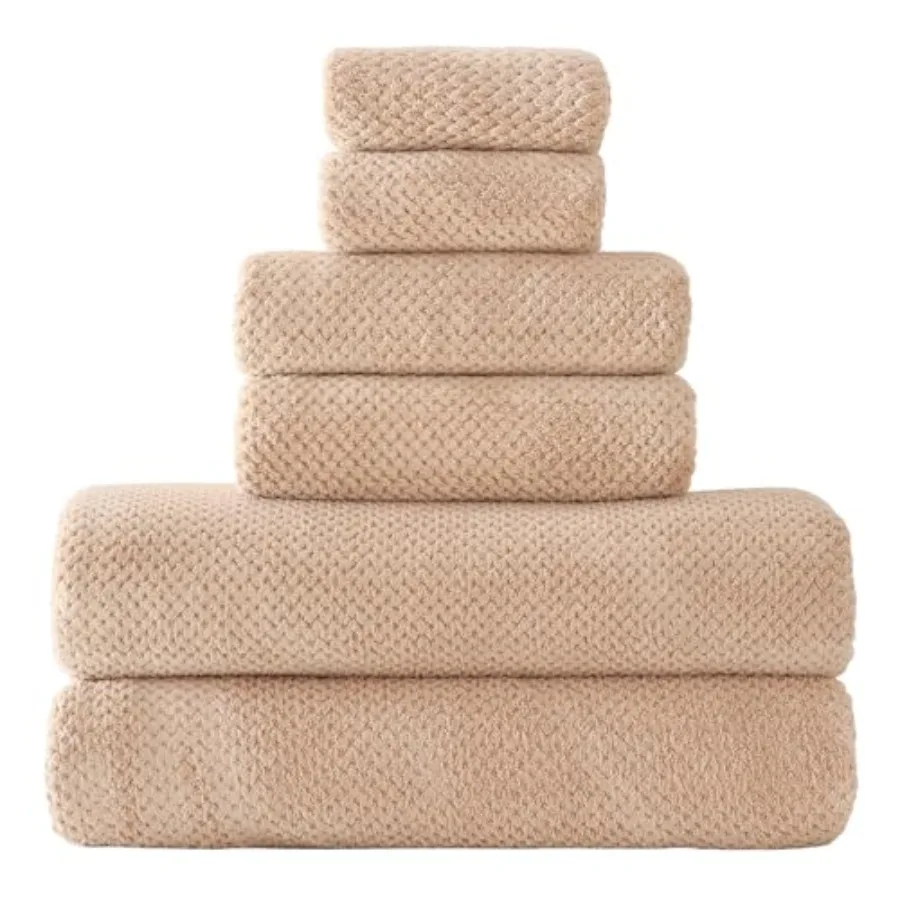 

30x60 Inch Large Super Soft Qucik Dry Hanging Loop Microfiber room,6 Pack