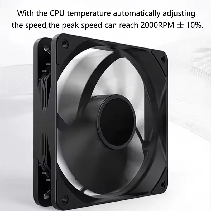 ICE Whale IW-12025 120mm Cooling Fan 4Pin PWM Temperature Control 2000RPM High air volume Mute CPU Cooler Radiators PC Case Fan