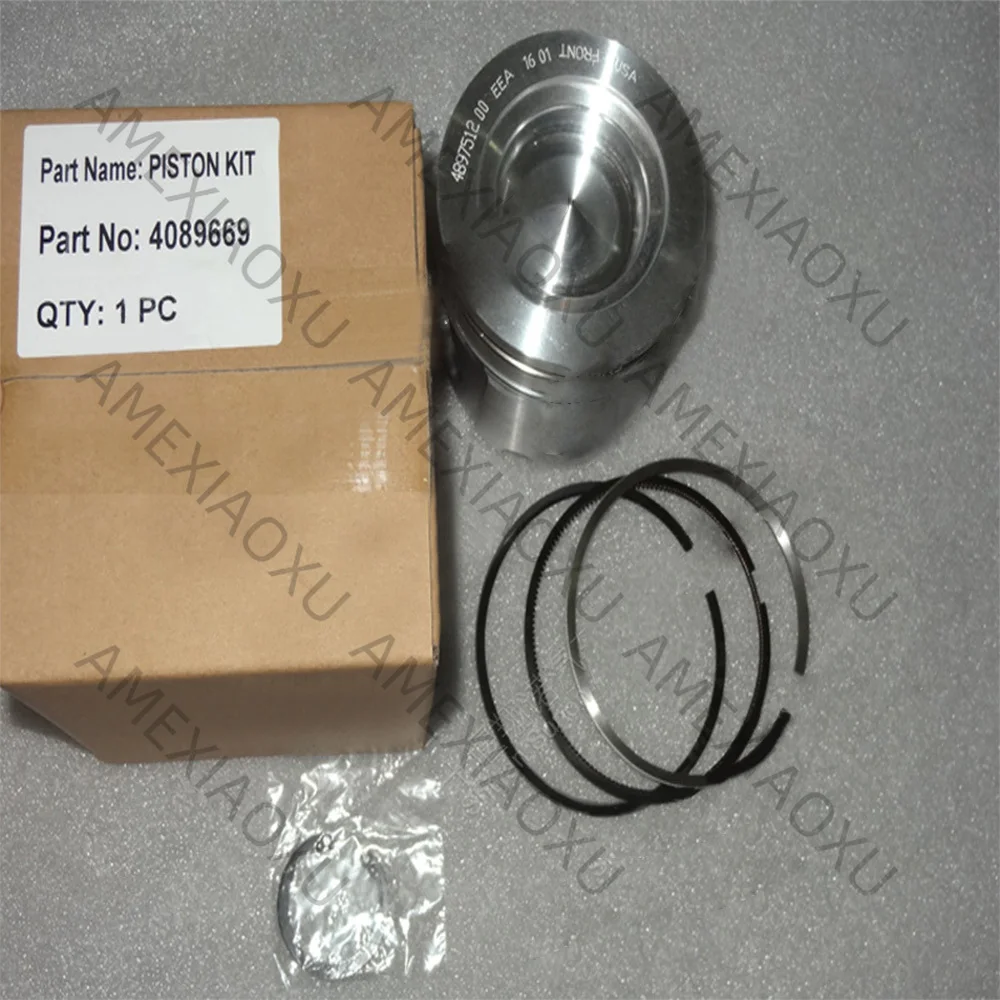 

Piston & Rings Set Fit For Dodge 04-06 325 HP Truck for Cummins 5.9L4b STD 4089669 3970192 AMEXIAOXU AMEXIAOXU